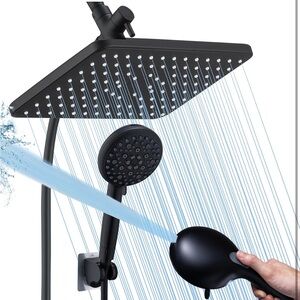 Black Shower Head with 3 Spray Modes